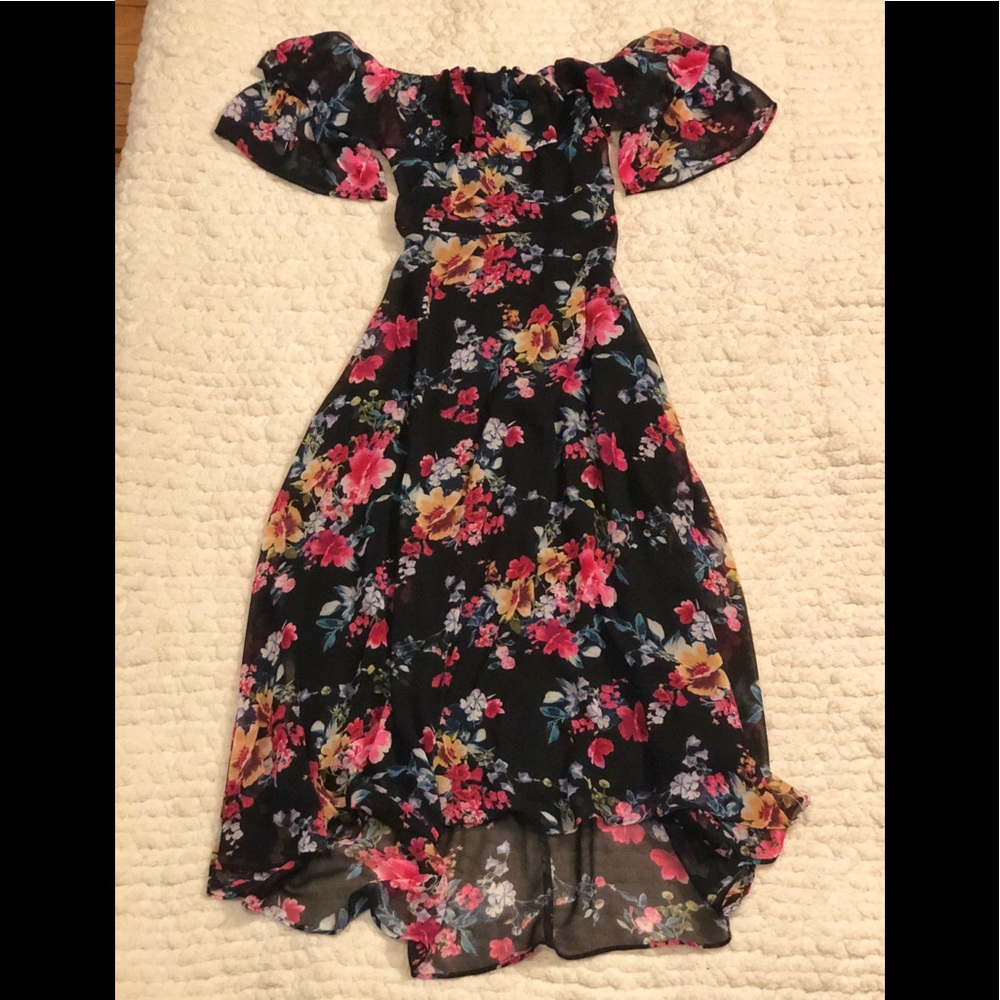 Off the shoulder floral dress